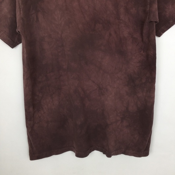 The Mountain Men’s Tee 3D Eagle Graphic Purple Tie Dye Acid Wash T-Shirt Size L - Picture 8 of 10